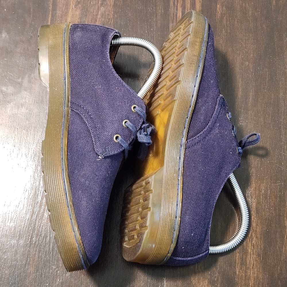 Dr. Martens Gizelle Lace Up Shoes Sneakers NavyCanvas Air Cushion/EUC Women's 8M - Picture 5 of 8